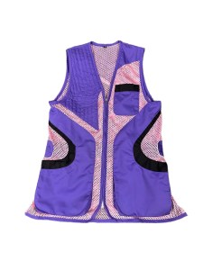 Ladies contour vest purple pink front (Custom)